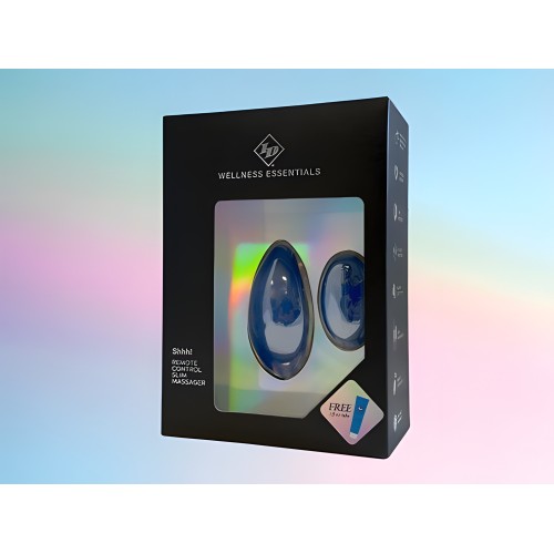 ID Lube SHHH! Remote Control Slim Massager - Waterproof