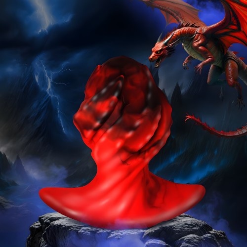 Plug Dragonspawn Grande Rojo de Creature Cock - Plug de Fantasía