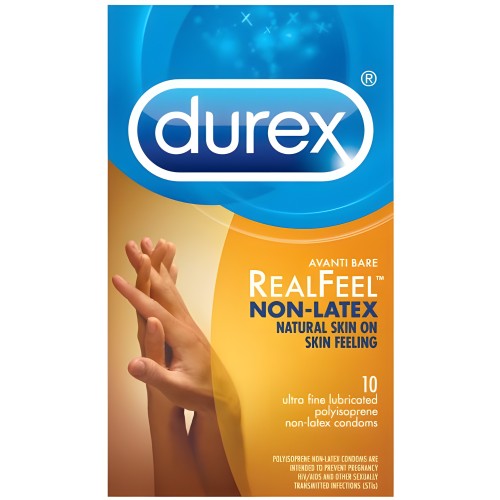 Condones Durex Avanti Bare Real Feel Sin Látex 10 Pack
