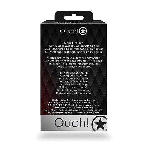 Shots Ouch! Plug Anal Redondo Mediano