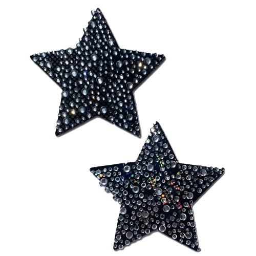 Pastease Estrellas Negras Cristal - Pasties Glamourosos