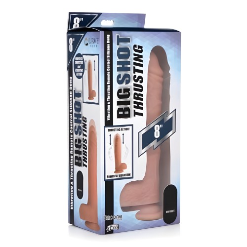Curve Novelties Big Shot 8" Thrusting Dildo W/remote Control - Flesh