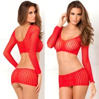 Body de Red de Crochet Rene Rofe