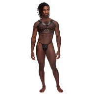 MP Leather Gemini Black Harness