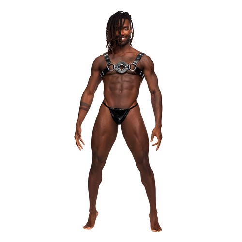 Male Power Libra PU Leather Chest Harness