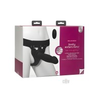 Body Extensions Hollow Strap-on Set with Clitoral Vibrator - Black