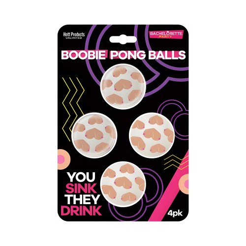 Boobie Beer Pong Balls - 4-Pack