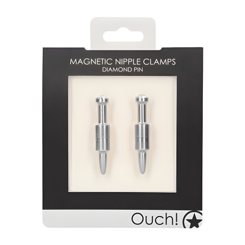 Shots Ouch Diamond Pin Magnetic Nipple Clamps