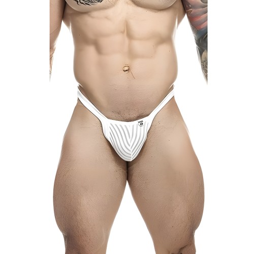 Men's Thong White Sheer - XL
