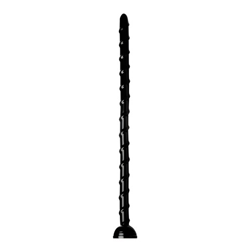 Hosed 18 Inches Swirl Thin Anal Snake - Black
