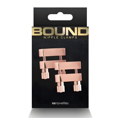 Bound Nipple Clamps V1 Rose Gold