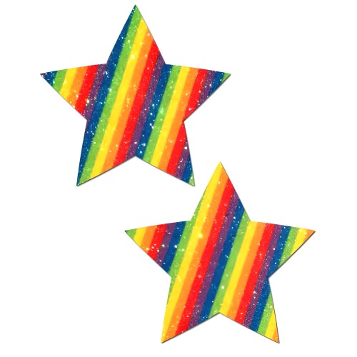 Pastease Rockstar Glittering Double Rainbow Star - Unique and Fun