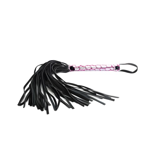 Spartacus Faux Leather Flogger Pink - Playful Sensation