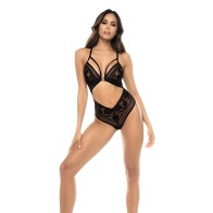 Lace & Mesh Teddy Black S/M