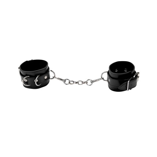 Ouch! Leather Cuffs - Black