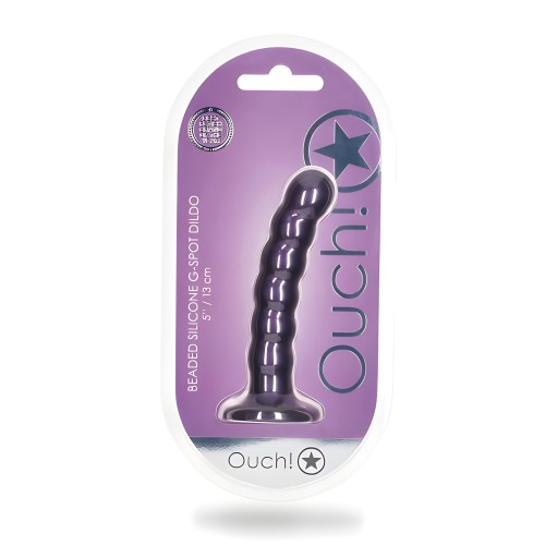 Shots Ouch! Beaded Silicone G-spot Dildo | 5 inches