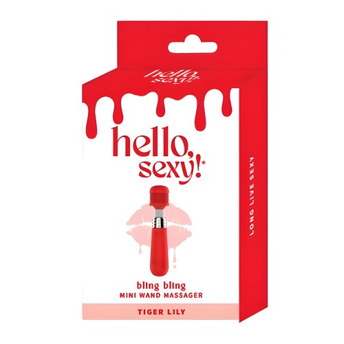 ¡Hola Sexy! Bling Bling Mini Wand - Masajeador Pulsante