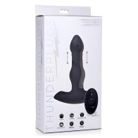 Vibrating And Thrusting Remote Control Silicone Anal Plug