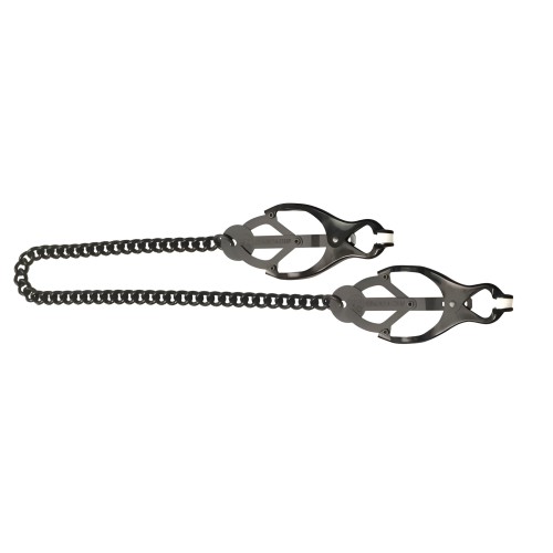 Black Butterfly Nipple Clamps With Chain