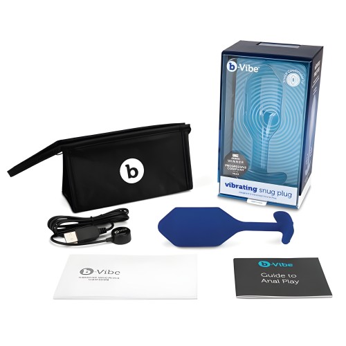 B-vibe Vibrating Snug Plug 3 - Blue