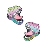 Neva Nude Reflective Dinosaur Pasties