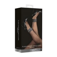 Plush Leather Ankle Cuffs