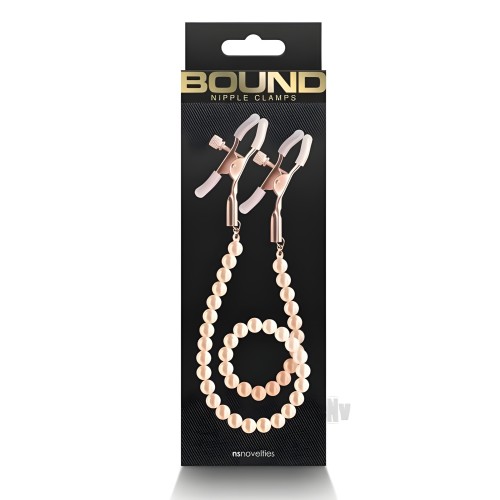 Bound Nipple Clamps - Rose Gold Pleasure