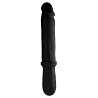 8x Auto Pounder Vibrating Dildo - Black