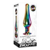 Evolved Rainbow Metal Plug Large
