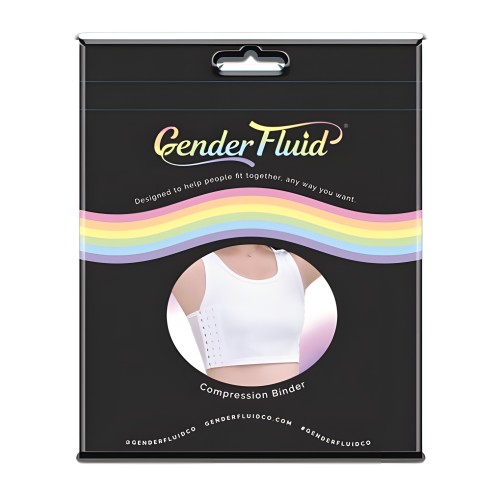 Gender Fluid Faja de Compresión para el Pecho XXXL Blanca