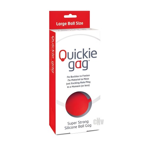 Quickie Ball Gag Large Red - Gags & Blindfolds