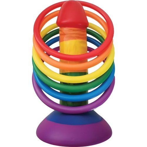 Rainbow Pecker Party Ring Toss Game
