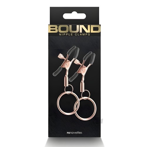 Pinzas para Pezones Bound C2 Rosa Dorado