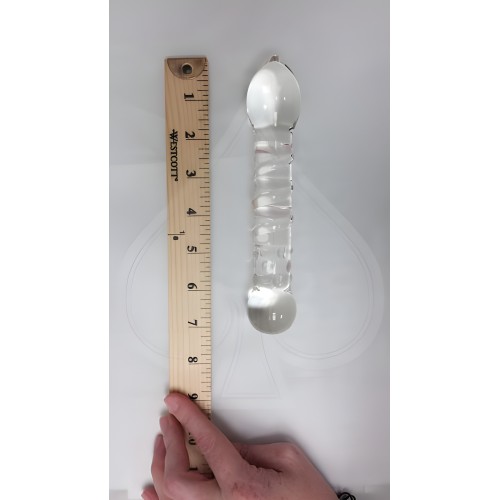 Spiral Staircase Full Tip Glass Dildo