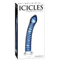 Icicles No 29 Textured Glass Dildo | Handcrafted