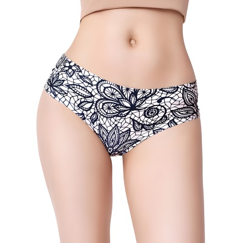 =mememe Slip Total Impreso Encaje - Siéntete Segura