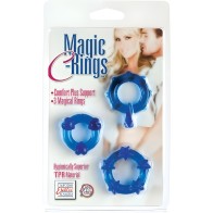 Juego de 3 Anillos de Soporte Mágicos Azules
