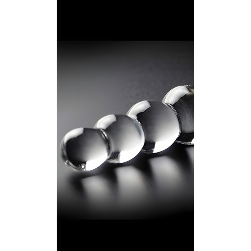 Icicles No 2 Glass Anal Beads Clear