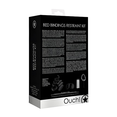 Ouch! Kit de Restricción para Cama - Conjunto de Bondage Definitivo