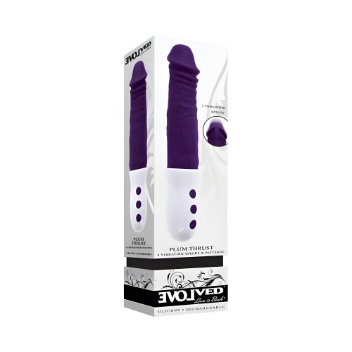 Evolved Plum Thrust Rechargeable Thrusting Vibe Silicone