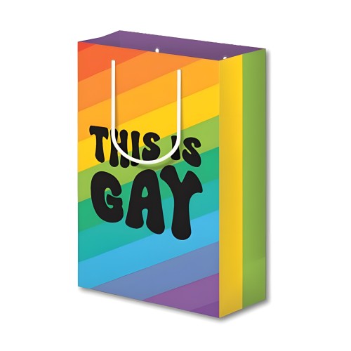 This Is Gay Stripe Gift Bag | Fun Gifting
