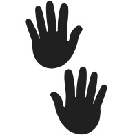 Pasties Negras Hands O/S