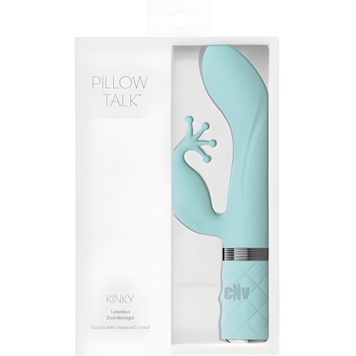 Pillow Talk Kinky Dual Massager Teal - Elegant Pleasure