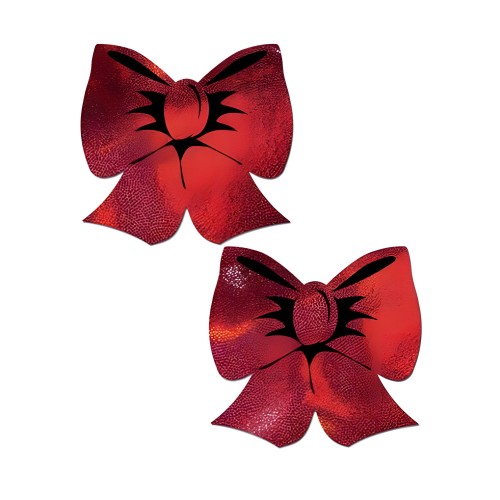 Pastease Red Holographic Bow - Fuller Coverage