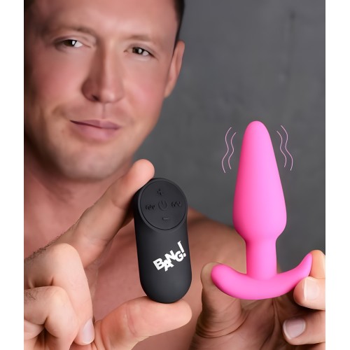 Vibrating Silicone Butt Plug with Remote Control