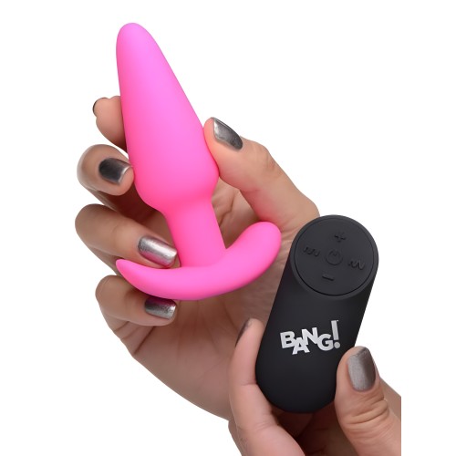 Vibrating Silicone Butt Plug with Remote Control