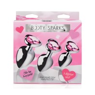 Set de Plug Anal Corazón Rosa Booty Sparks