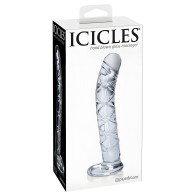 Icicles No. 60 Glass G-Spot Dong - Clear
