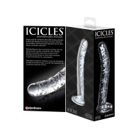 Icicles No. 60 Glass G-Spot Dong - Clear