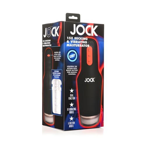 Jock 15x Succión y Masturbador Vibrante